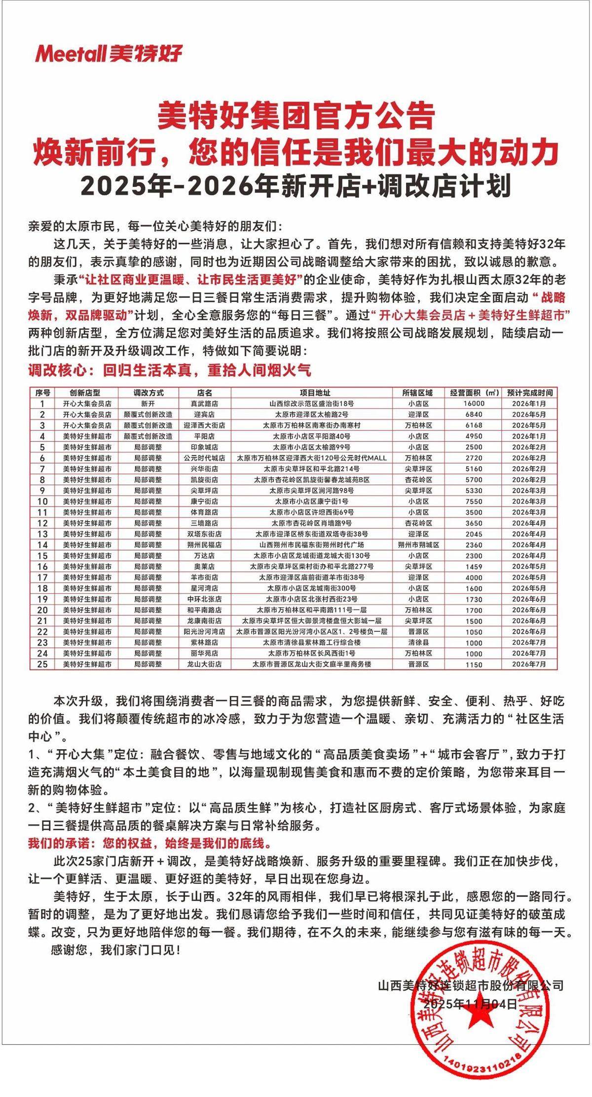 皇冠信用網会员开户申请_山西零售龙头“美特好”多家门店闭店调改皇冠信用網会员开户申请，部分门店出现货架大面积空置、购物限流、退卡时间长，相关部门已与企业对接，太原市消协：此次是调改并非彻底停业